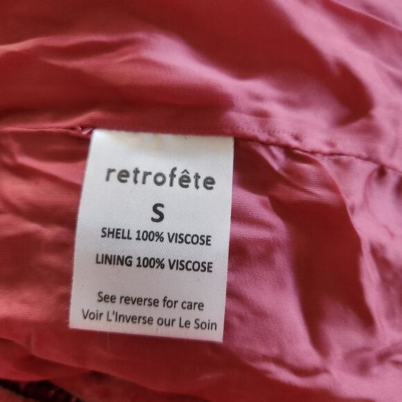 Retrofete Gabrielle Robe Dress in Pastel Pink Sequins Size Small NWT Long Sleeve - Picture 11 of 12